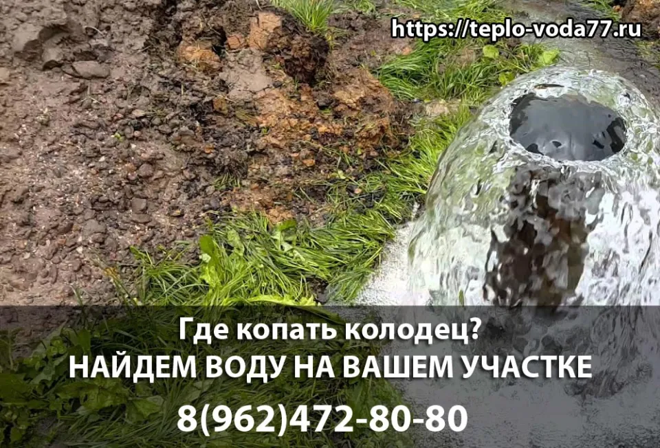 Поиск воды на участке в Щелково перед копкой колодца