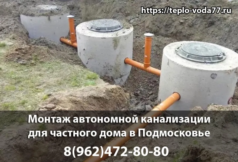 Монтаж автономной канализации в Щелково под ключ быстро и недорого